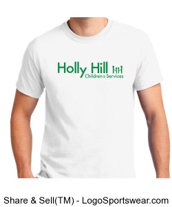 Holly Hill Unisex White Tee Design Zoom